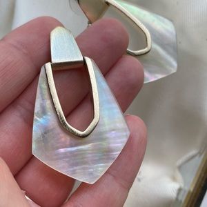 Mother of pearl kendra Scott earrings